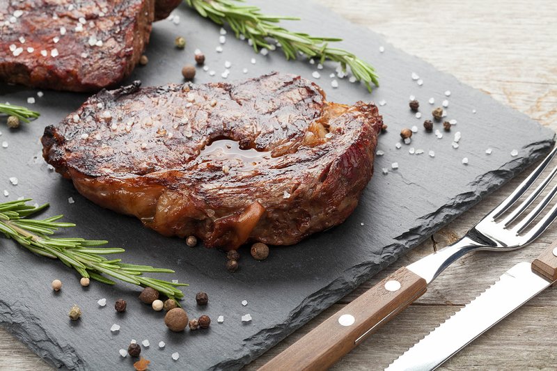 For a more intense flavor for the Hokkaido Marinated Rib-Eye Steak, baste the steak every two minutes, allowing the marinade to caramelize on 
the steak. 