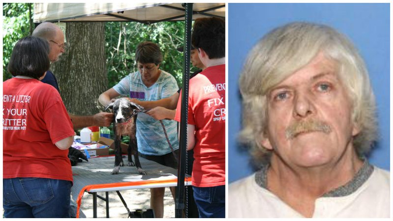 Randall W. Gentry, 60, of Redfield (right) faces multiple charges of animal cruelty after 46 dogs were rescued from his residence in Jefferson County on Wednesday, June 29, 2016.