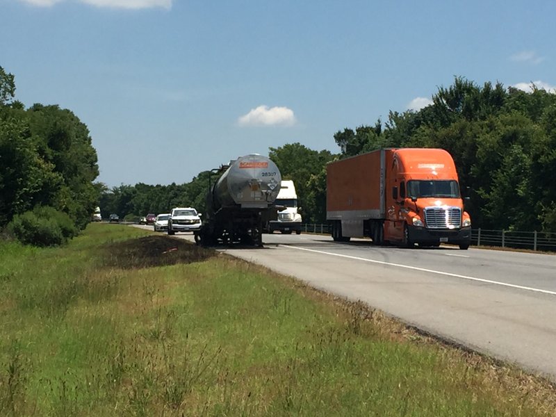 A tanker fire closed part of Interstate 40 near Kerr on Wednesday, June 29, 2016. 