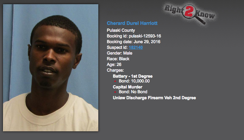 Cherard Harriott was charged with capital murder Wednesday in a nearly 6-month-old case. 