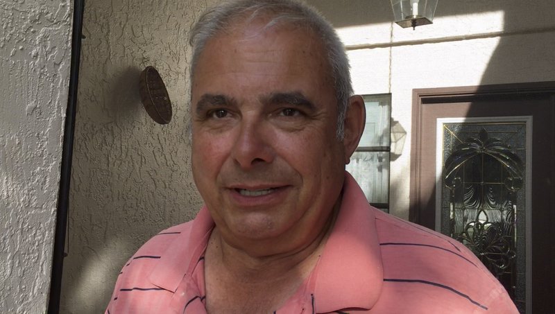 In this image from video, Frank Baressi speaks during an interview with The Associated Press at his home in Palm Harbor, Fla. Thursday, June 30, 2016. Baressi, 62, was the driver of the truck that was hit by a Tesla that Joshua D. Brown, of Canton, Ohio, was operating in self-driving mode, and who was killed in the May 7 accident in Williston, Fla. 