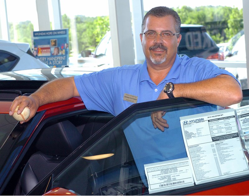 Dennis Fletcher, now a sales manager at Crain Hyundai of Fayetteville, led Farmington to a state baseball championship in 1985, posted a 26-5 record as a three-year starter for the Arkansas Razorbacks and pitched four seasons in the St. Louis Cardinals’ organization.