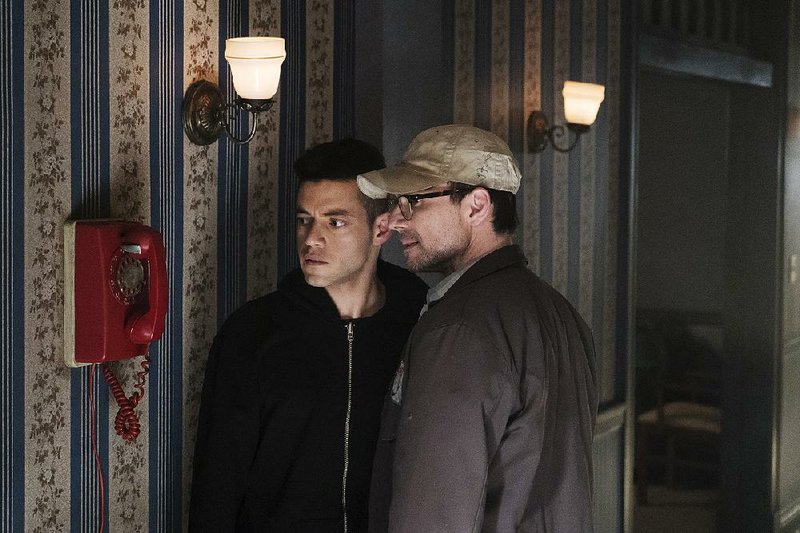 Mr. Robot, starring Rami Malek (left) and Christian Slater returns for Season 2 at 9 p.m. Wednesday on USA.
