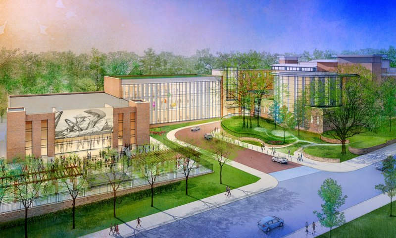 Minneapolis-based Meyer, Scherer & Rockcastle has done some preliminary design work for a proposed expansion to the Fayetteville Public Library.