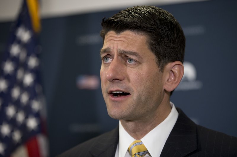 In this June22, 2016 file photo, House Speaker Paul Ryan of Wis. speaks during a news conference on Capitol Hill in Washington. 