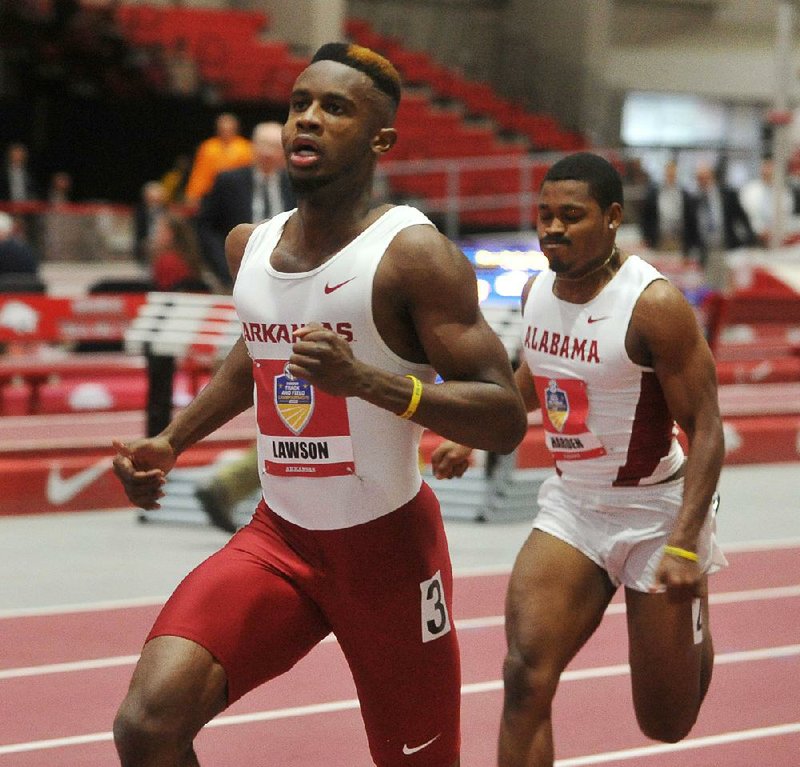 The accolades keep coming for former Arkansas sprinter Jarrion Lawson, who was selected the Roy G. Kramer SEC Male Athlete of the Year on Thursday by the league’s athletic directors.
