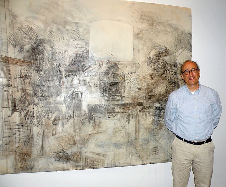 David Bailin received a Delta Award for this large drawing, LAMP, in the 58th annual Delta Exhibition on display at the Arkansas Arts Center in Little Rock. Bailin, who lives in Little Rock, teaches art part time at the University of Central Arkansas in Conway.