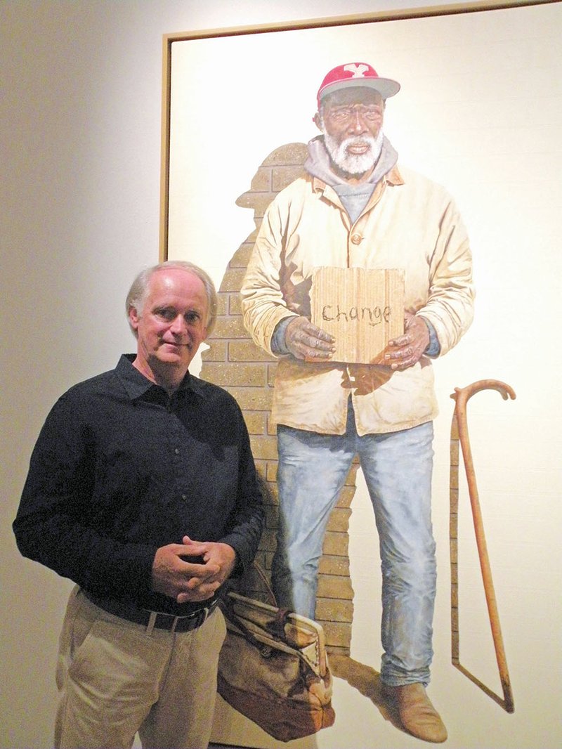 Lawrence McElroy of Alexander received the Contemporaries Award in the 58th annual Delta Exhibition for this 78-by-48-inch oil on canvas, Portrait of Gabriel Sword.