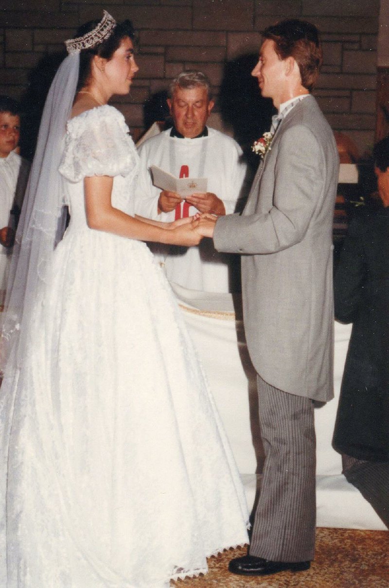 Erin and Gary Taylor on their wedding day: July 11, 1987