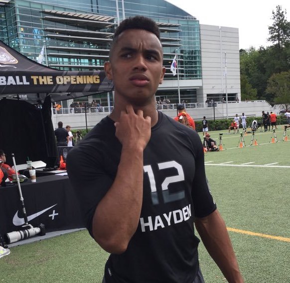Arkansas RB Chase Hayden was named one of the top 10 performers at The Opening at Nike Headquarters prior to his senior year in high school. 