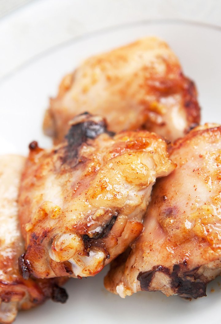 A touch of cayenne adds some heat to this skillet-fried chicken.