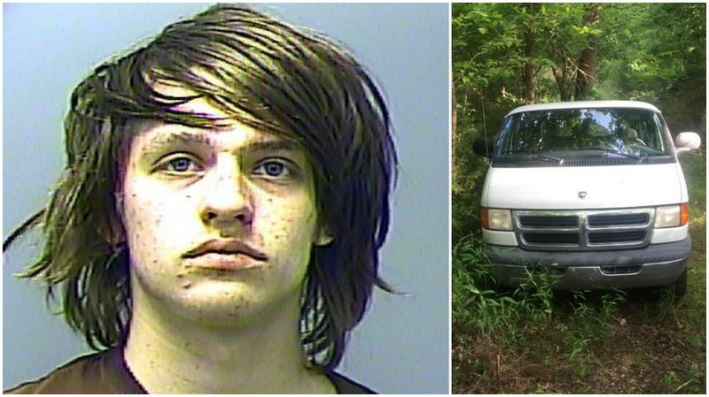 Dalton Michael Pflaumer, 18, of Elizabeth is accused of stealing a church van from Izard County before taking it to a rural area of Baxter County and burglarizing a nearby residence.