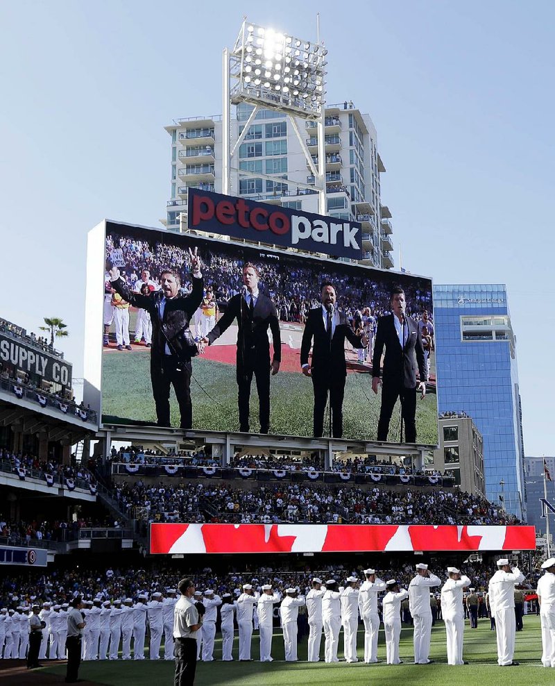A member of the Canadian singing quartet the Tenors inserted the political statement “All Lives Matter” in his country’s national anthem Tuesday before the All-Star Game at Petco Park in San Diego.