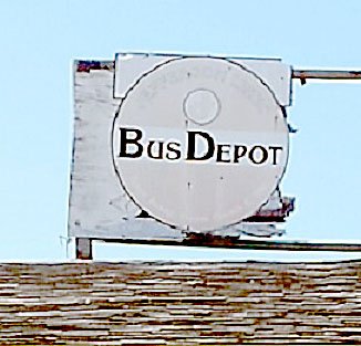 A bus stop in old Anderson, Mo.
