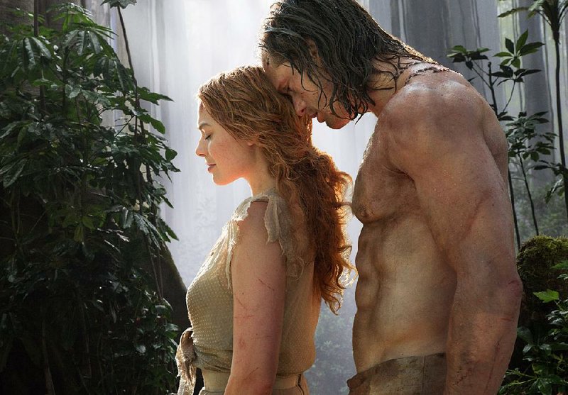 Her Jane (Margot Robbie) and him Tarzan (Alexander Skarsgard) star in the anticolonialist jungle adventure The Legend of Tarzan.
