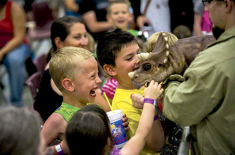 Jurassic Quest will bring a family friendly dinosaur adventure to Bentonville this weekend. The exhibit includes interactive animatronic dinosaurs, a fossil dig, inflatables and crafts.
