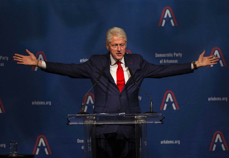 “There’s a lot of road rage in the electorate, in both the Democratic and Republican parties,” former President
Bill Clinton told the Jefferson Jackson Dinner crowd Friday at Verizon Arena in North Little Rock.