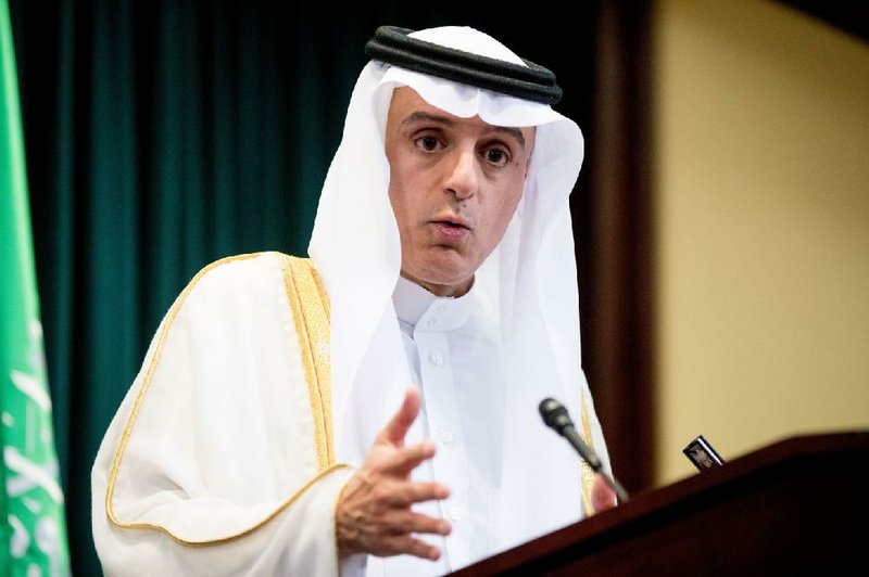 Saudi Foreign Minister Adel al-Jubier said Friday in Washington that his government welcomed the release of the 28 pages from a congressional report on the Sept. 11, 2001, attacks, saying the papers should end speculation on Saudi Arabia’s role in the terrorist act.