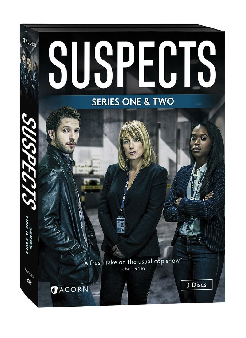 DVD cover for Seasons 1-2 of Suspects