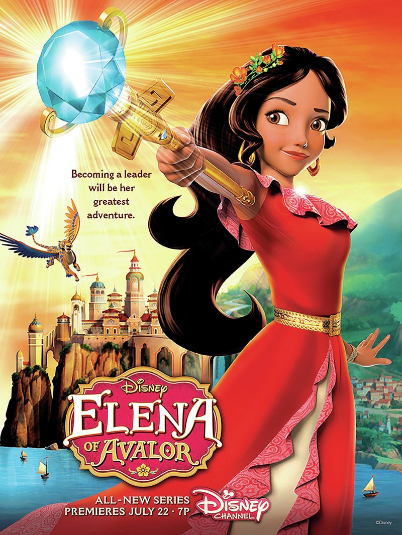 Photo showing the new series Elena of Avalor 