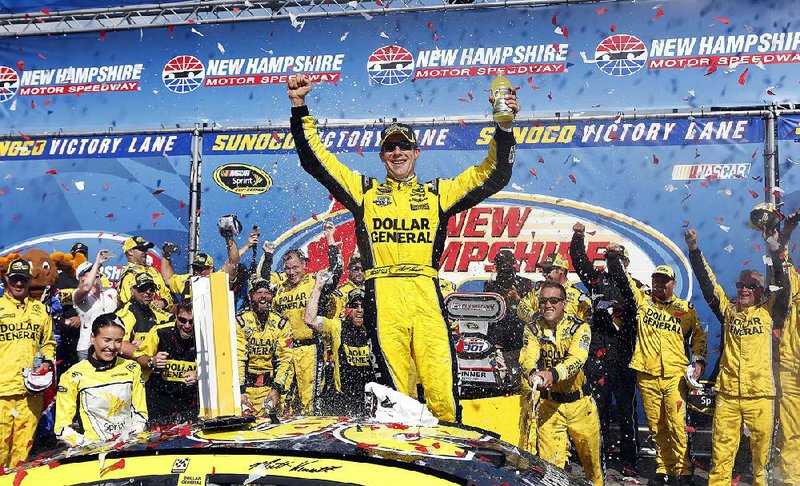 Matt Kenseth picked up his second victory of the season after surging past Joe Gibbs Racing teammate Denny Hamlin with 33 laps to go to win the New Hampshire 301 on Sunday at the New Hampshire Motor Speedway in Loudon, N.H.