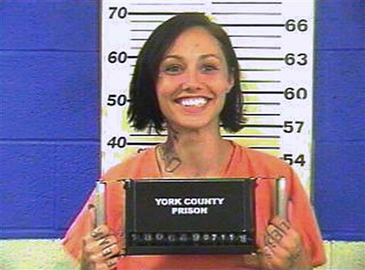 This undated photo provided by the York County prison shows Jessica Reger. 