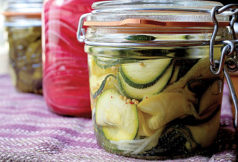 Refrigerator pickles including Pickled Zucchini and Yellow Squash, Quick Pickled Red Onions and Scandinavian-Style Pickled Cucumber are easy to make at home.