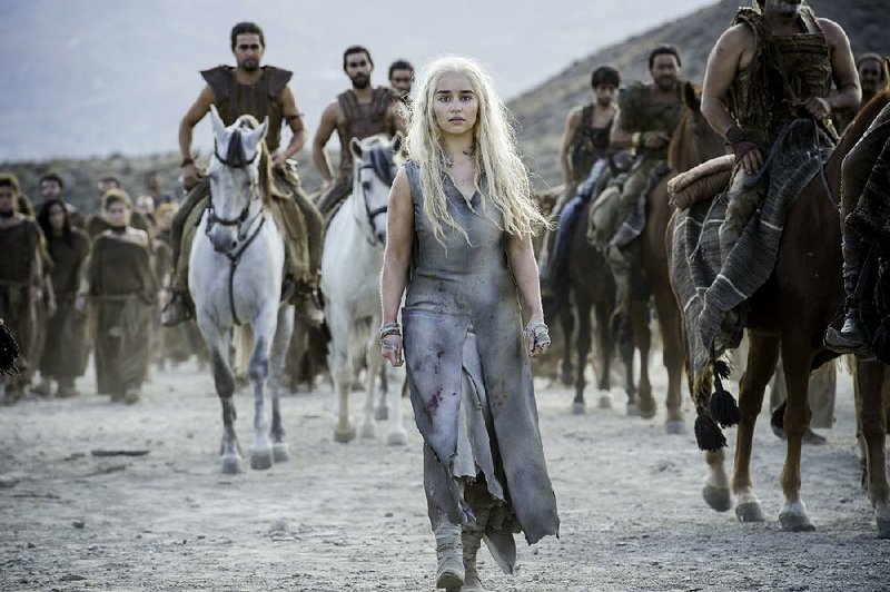 Emilia Clarke stars as Daenerys Targaryen in HBO’s Game of Thrones. The series leads all series with 23 Emmy nominations this year.