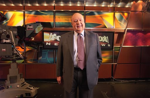  In a Sept. 29, 2006 file photo, Fox News CEO Roger Ailes poses at Fox News in New York. 21st Century Fox says Ailes is resigning.