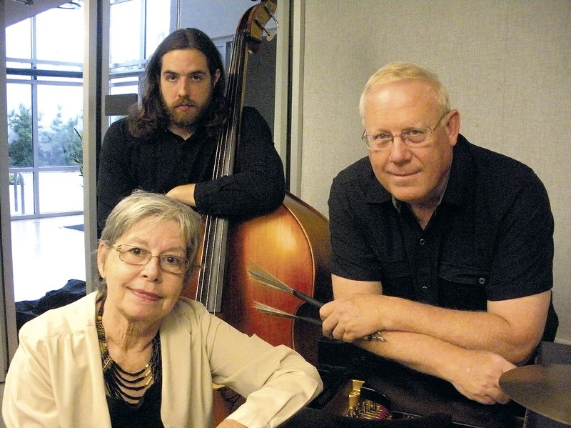 Courtesy Photo The Claudia Burson Trio, with Drew Packard on bass and Steve Wilkes on percussion, plays frequently in Northwest Arkansas. Wilkes says &#8220;there are people playing all over the country who have been influenced&#8221; by Burson&#8217;s playing and teaching.