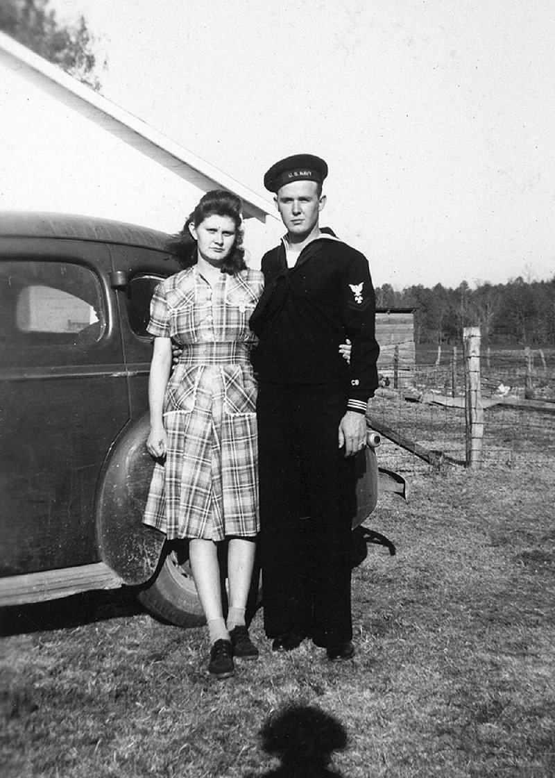 Evorie Brock was 15 and Lemuel Ward was 19 when they eloped July 19, 1941. “Everyone in town said it wouldn’t last because we were so young,” Evorie says. “Well, we think it’s going to.” Lemuel joined the Navy in 1942 and his wife visited him three times while he was stationed at Camp Rousseau.