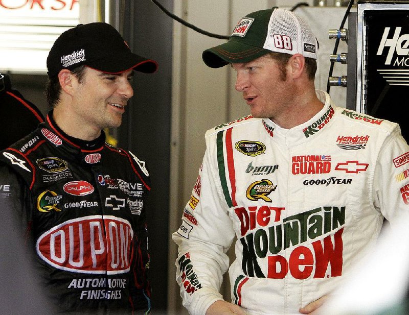 Jeff Gordon (left) will make his return to racing this weekend at the Brickyard 400 after he agreed to drive the No. 88 car for Dale Earnhardt Jr. (right), who is expected to miss the next two weeks because of concussion symptoms.