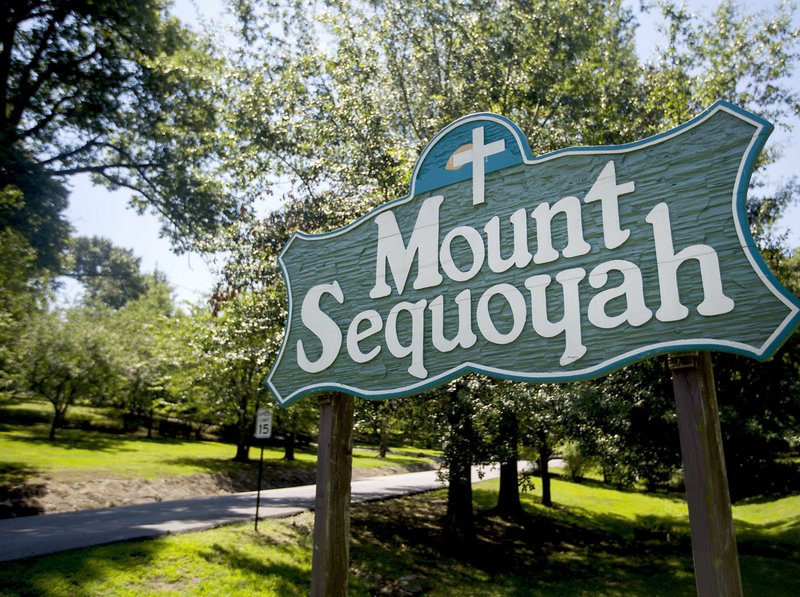 The entrance to the Mount Sequoyah Retreat and Conference Center in Fayetteville.