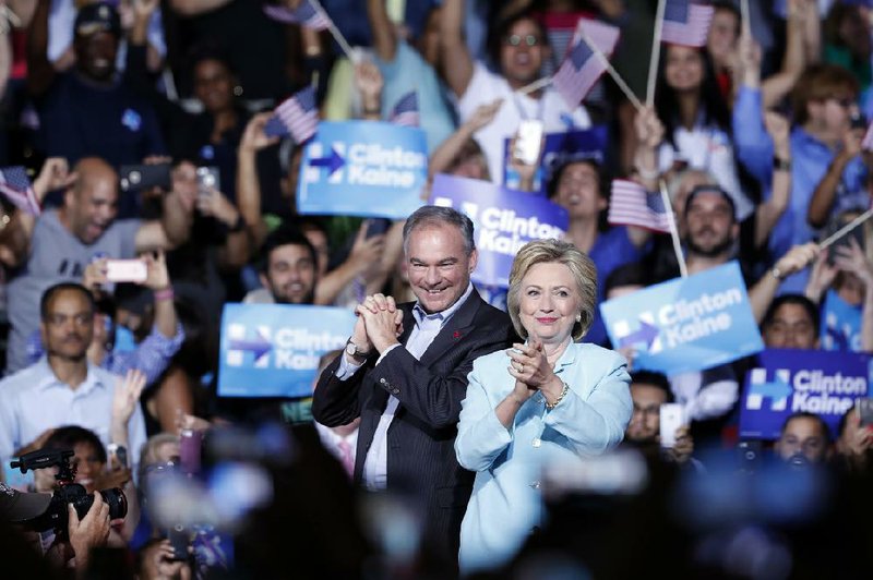 Tim Kaine makes his first appearance as Hillary Clinton’s running mate Saturday at a rally at Florida International University in Miami.