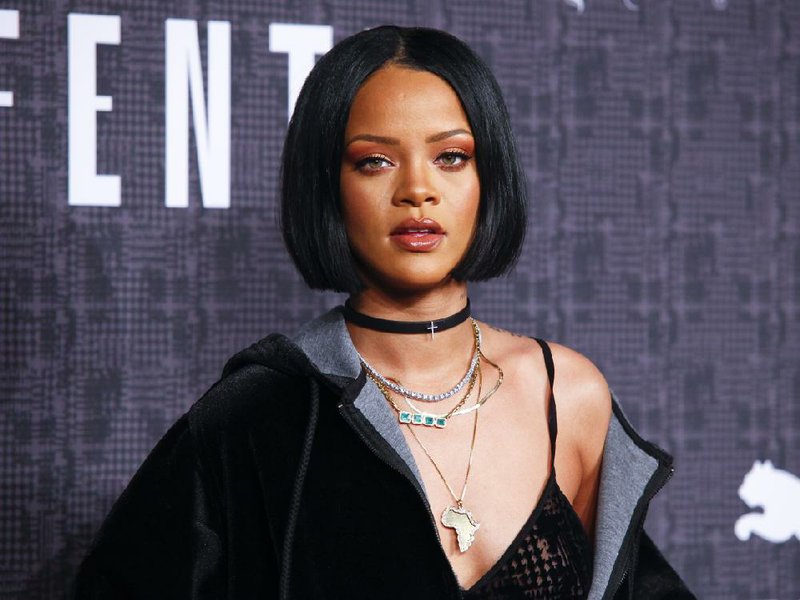 In this Feb. 12, 2016 file photo, Rihanna attends the JFENTY PUMA by Rihanna fashion show in New York. Rihanna is checking into the final season of "Bates Motel" as Marion Crane. 