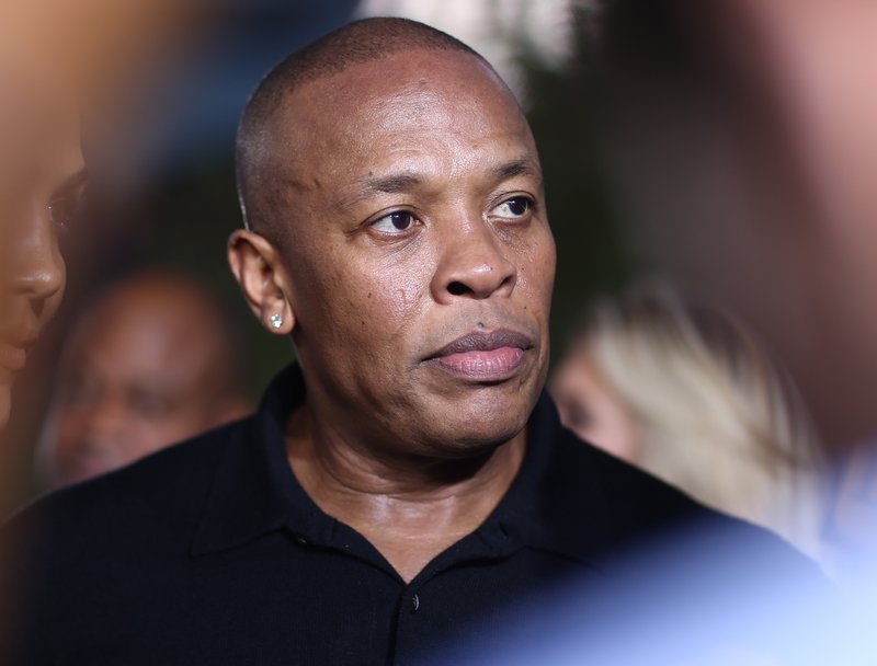 FILE - In this Aug. 10, 2015, file photo, Dr. Dre arrives at the Los Angeles premiere of "Straight Outta Compton." Dr. Dre has been cited after the Los Angeles County Sheriff's Department says a man told them Dre pointed a handgun at him outside of his Malibu, California, home. (Photo by John Salangsang/Invision/AP, File)
