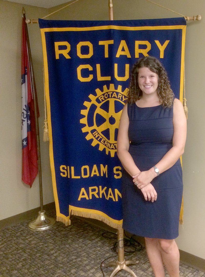 Photo submitted Beth Huggins spoke to the Siloam Springs Rotary Club on July 19 about her recent 10-month humanitarian deployment to a remote earthquake-shattered region of Nepal. Situated with China to the north, and India to the south, this republic was devastated in 2015 by an earthquake that killed 8,000 and injured 21,000 others. Working with a non-profit group called Conscious Impact, Huggins and a host of others set out to implement a program to rebuild both residential and institutional structures using the resources that were primarily available on site. The principal structural component was brick that was fashioned on site that resulted in an environmentally friendly, yet stable platform for these structures. Huggins will be heading back to continue this effort and will be hosting a meeting at 6:30 p.m. on Aug. 9 in the Dye Conference Room at John Brown University, to speak about the project and enlist the assistance of those who wish to contribute to this cause. More information can viewed at www.consciousimpact.org. The Siloam Springs Rotary Club meets at 11:30 a.m. each Tuesday in the Dye Conference Room at JBU.