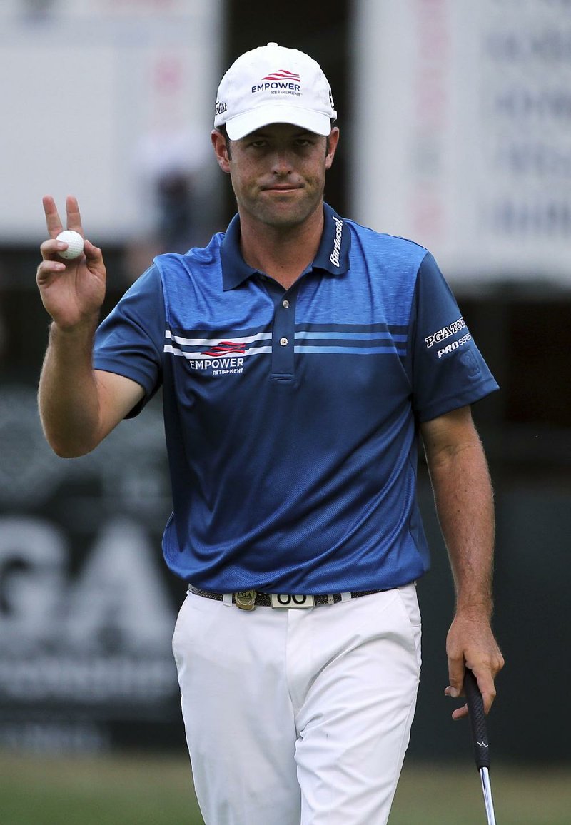 Robert Streb grabbed a share of the PGA Championship lead with Jimmy Walker after shooting a 7-under 63 in the second round Friday. The pair’s two-day total of 131 also tied the event record for the lowest score after 36 holes.