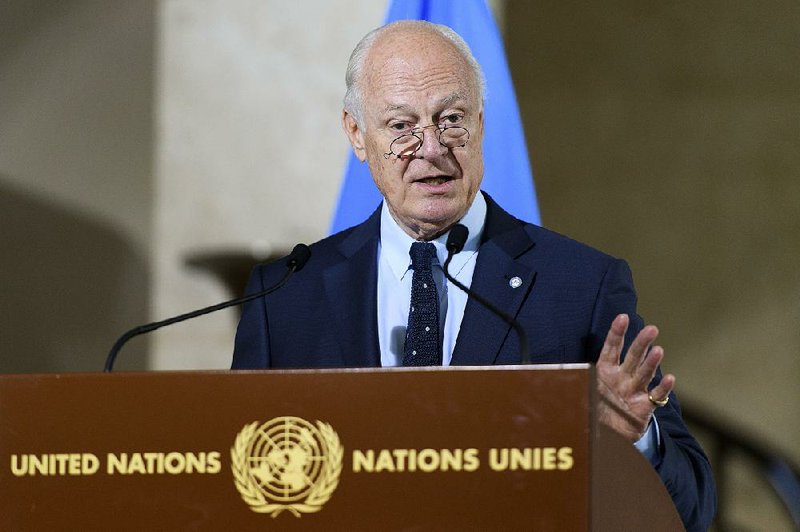 Staffan de Mistura, U.N. special envoy for Syria, said in Geneva that he was not consulted on Russia’s proposal to create humanitarian corridors at Aleppo. 