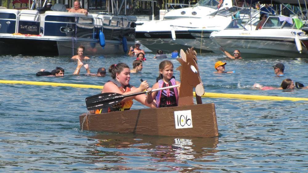 Klamath High Schools 16th annual cardboard boat races 6-05-2017 