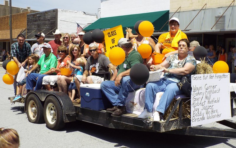 Photo by Randy Moll Class reunions are a part of the Gravette Day Parade and Gravette Day celebrations.