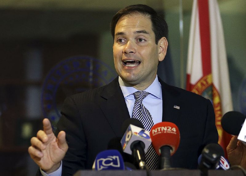 U.S. Sen. Marco Rubio, R-Fla., campaigning Wednesday in Doral, Fla., called for action in releasing funds to fight the Zika virus. 