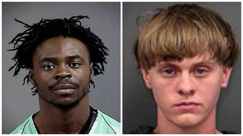 Dwayne Stafford, left, and Dylann Roof