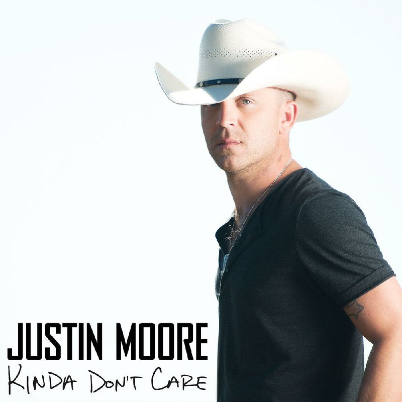 Album cover for  Justin Moore's "Kinda Don’t Care"
