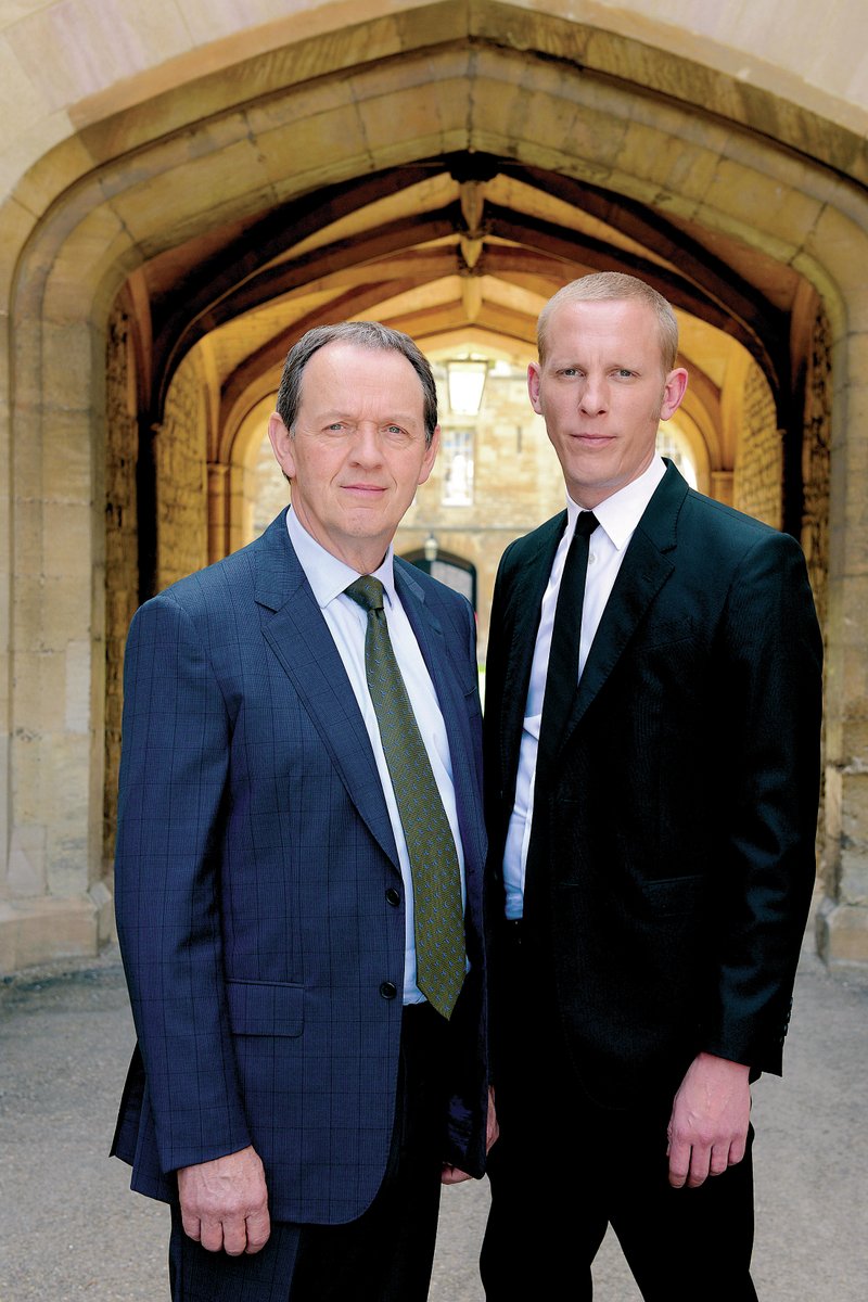 Inspector Robbie Lewis (Kevin Whately) and CS James Hathaway (Laurence Fox) are shown in a photo for PBS' Masterpiece Mystery: Inspector Lewis