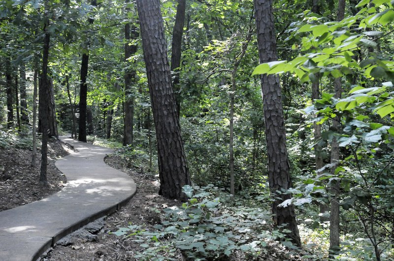 A visit to Cooper Chapel in Bella Vista can include a scenic, easy walk on a trail around the chapel.