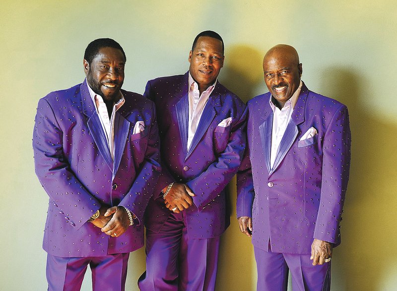 Two of the O'Jays - Eddie Levert, left, and Walter Williams, right, have been playing music together since high school in Canton, Ohio. They are joined nowadays by Eric Nolan Grant.