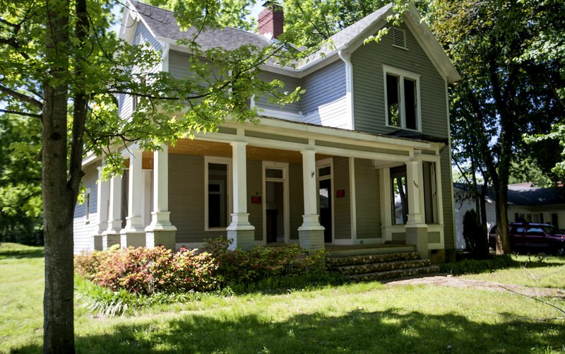 The house at 703 W. Central Ave. in Bentonville was home to Louise McPhetridge Thaden, an accomplished female pilot in the 1920s and 1930s. The home will now be moved to the new Thaden School campus. It had been scheduled for demolition.