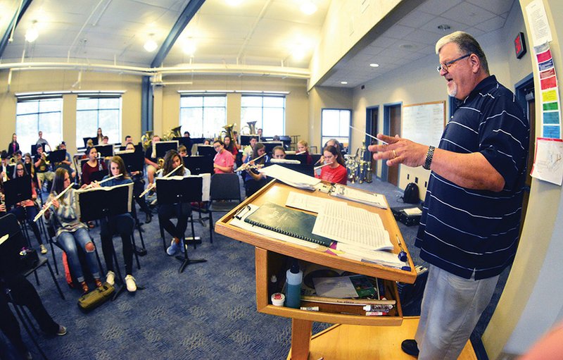 Mike Copeland will begin his 29th year as director of bands in the Bismarck School District in August. He has a degree in music education from Henderson State University and plays trumpet with several local jazz bands.