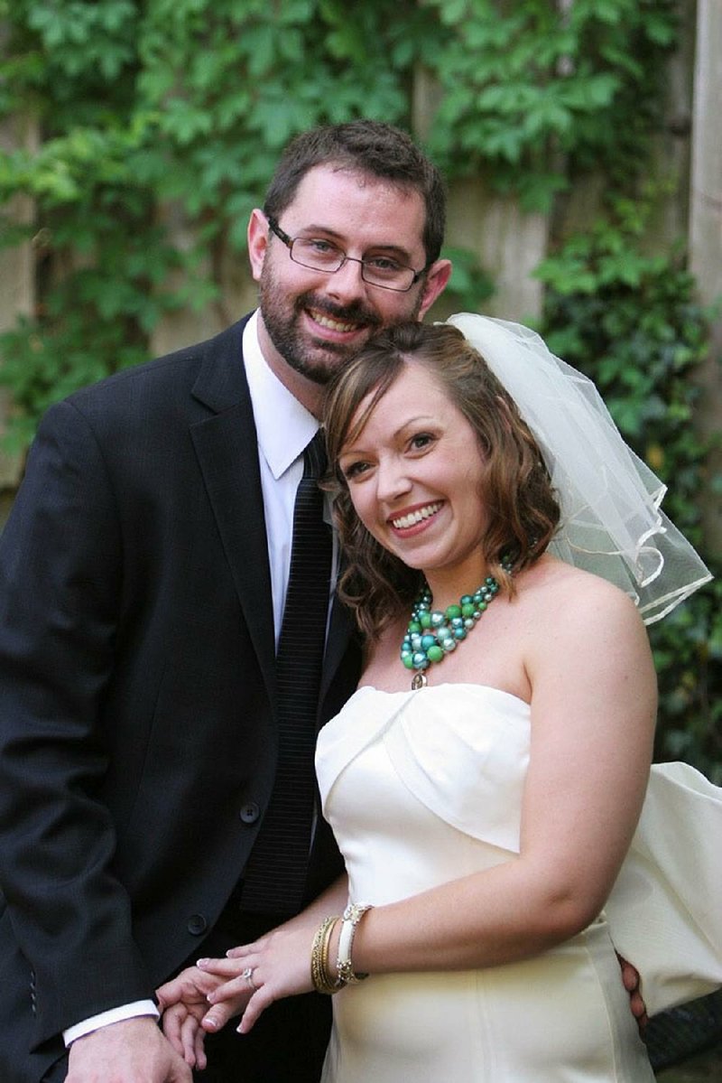 “We were like best friends for a long time. I think we were in denial, both of us, in the beginning, and it took us a while for us to realize, ‘Oh, this could actually be something,’” Jenny Brown says of her and her husband Bryan, who married on May 7, 2011.